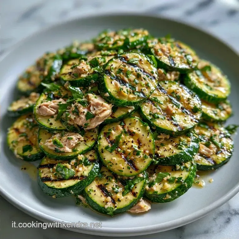 Insalata Zucchine Grigliate e Tonno in 20 Minuti