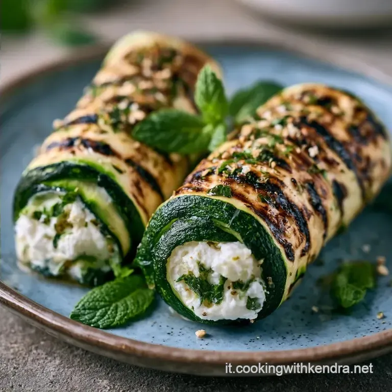 Sfiziosi Involtini Zucchine Grigliate E Caprino