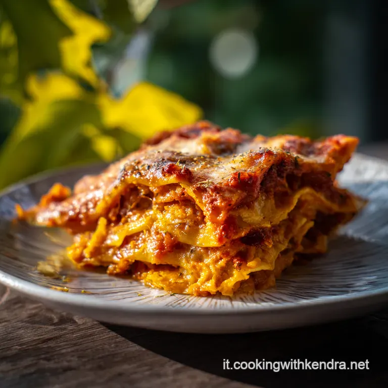 Lasagna di Zucca Autunnale con Salsa Bechamel alla Noce Moscata