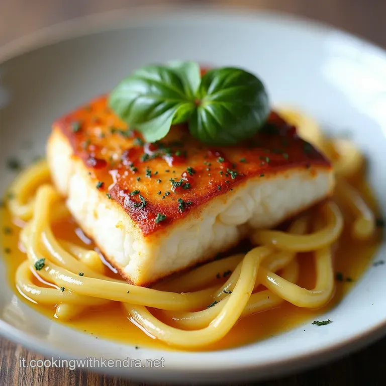 Medaglioni di Merluzzo al Limone con Verdure Croccanti