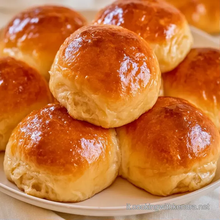 Brioche soffice color ocra su un piatto bianco, con briciole fragili e una consistenza ariosa e invitante.