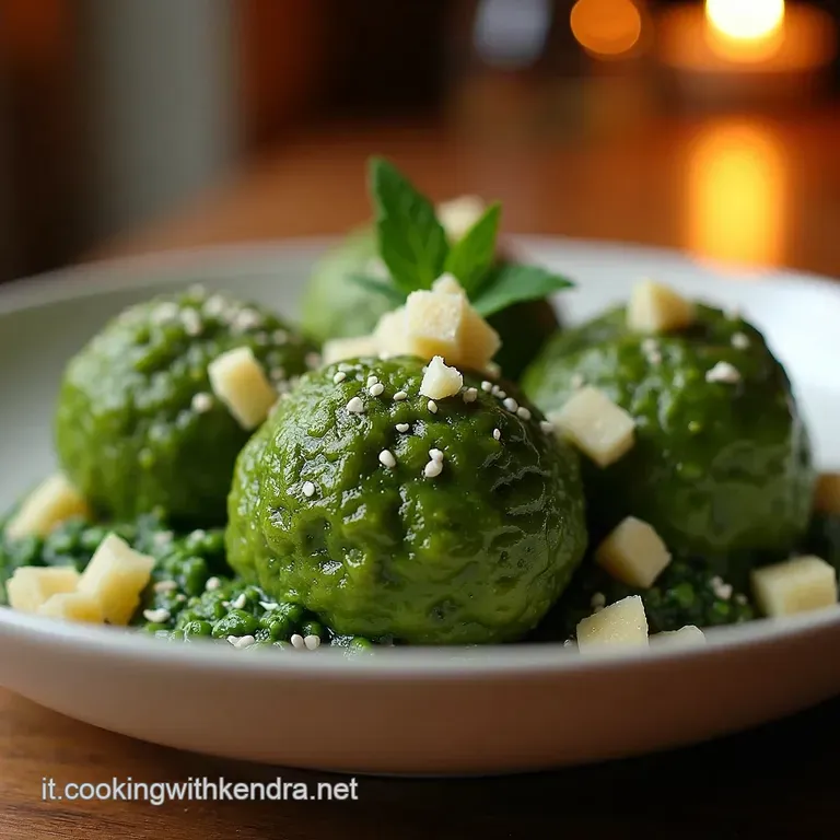Nuvole Croccanti Polpette Di Cavolo Romanesco Al Forno Con Menta E Parmigiano presentation