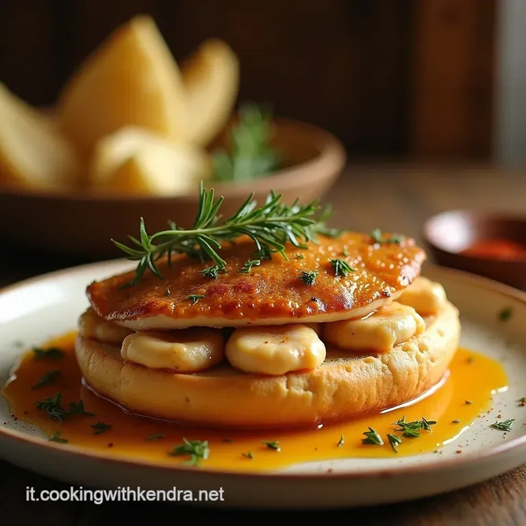 Il Panino Del Campione Petto Di Pollo Sfilacciato Marinato Agli Agrumi E Rosmarino presentation