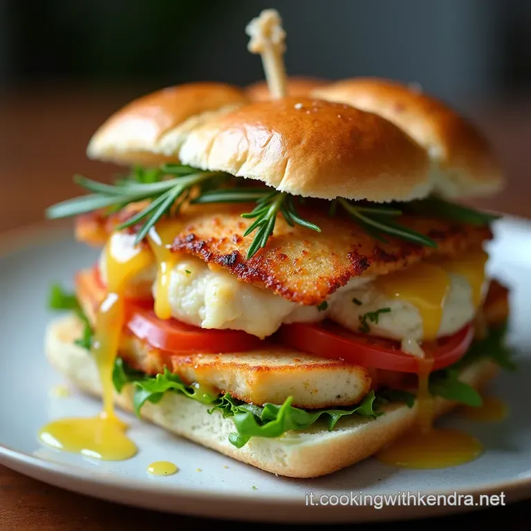 Il Panino del Campione Petto di Pollo Sfilacciato Marinato agli Agrumi e Rosmarino