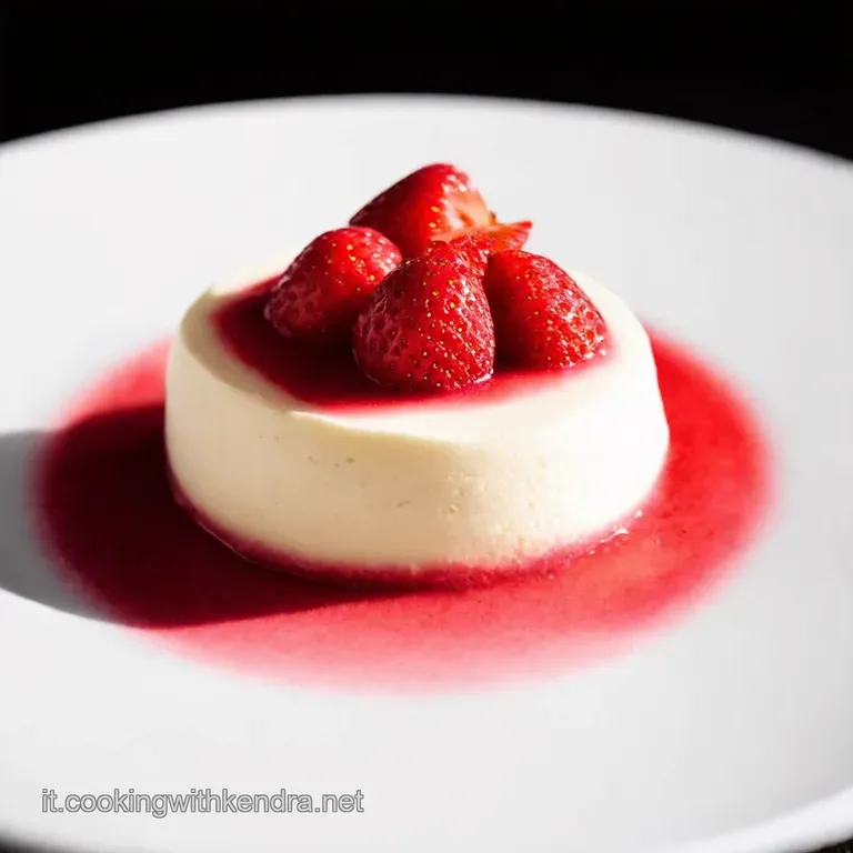 Panna Cotta alla Vaniglia con Fragole Ubriache