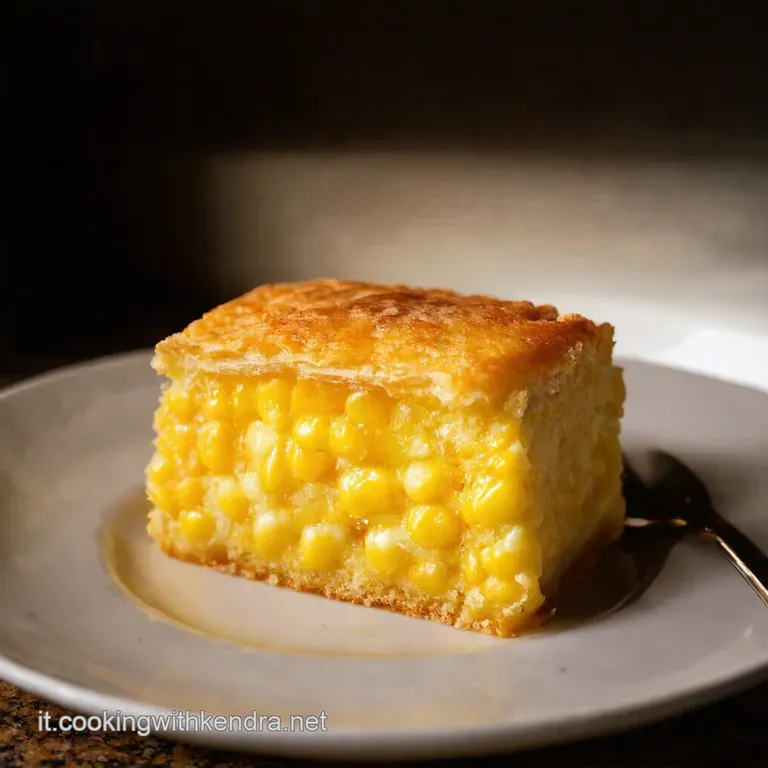 Pastel De Elote Con Dulce De Leche presentation