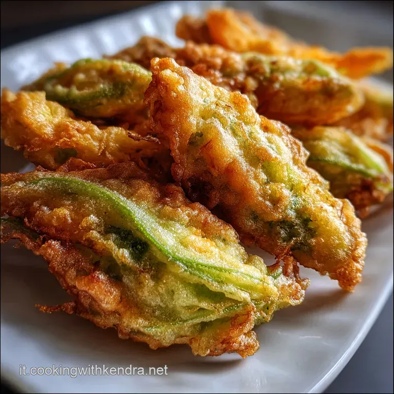 Pastella Fiori di Zucca con Acqua Frizzante