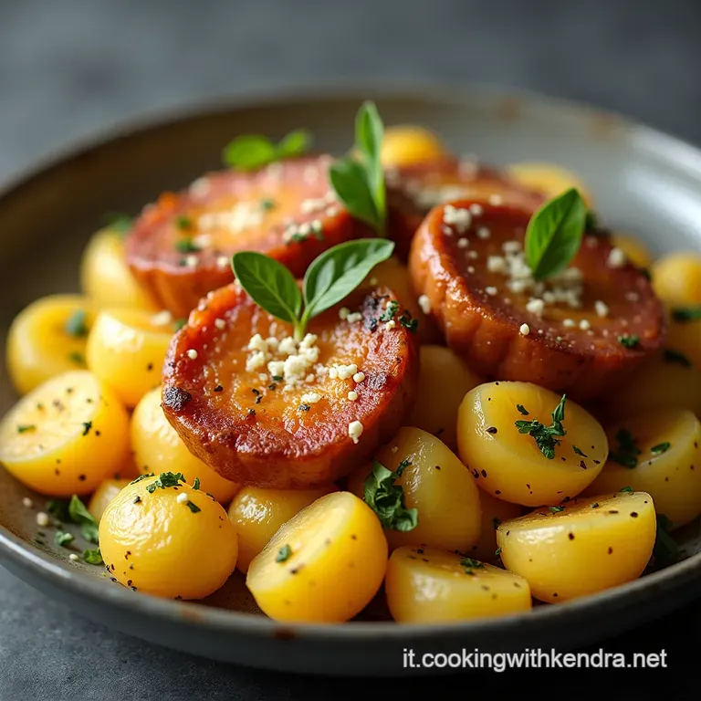 Patate Sabbia Dorate e Croccanti con Wurstel Affumicati in Padella