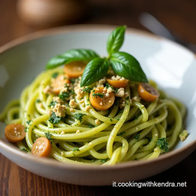 Pesto Aromatico di Foglie di Sedano Noci e Limone
