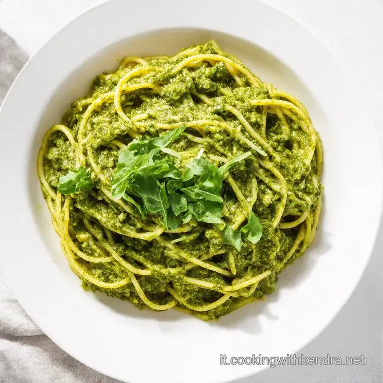 Pesto di Rucola e Mandorle Un Tocco di Brio in Tavola