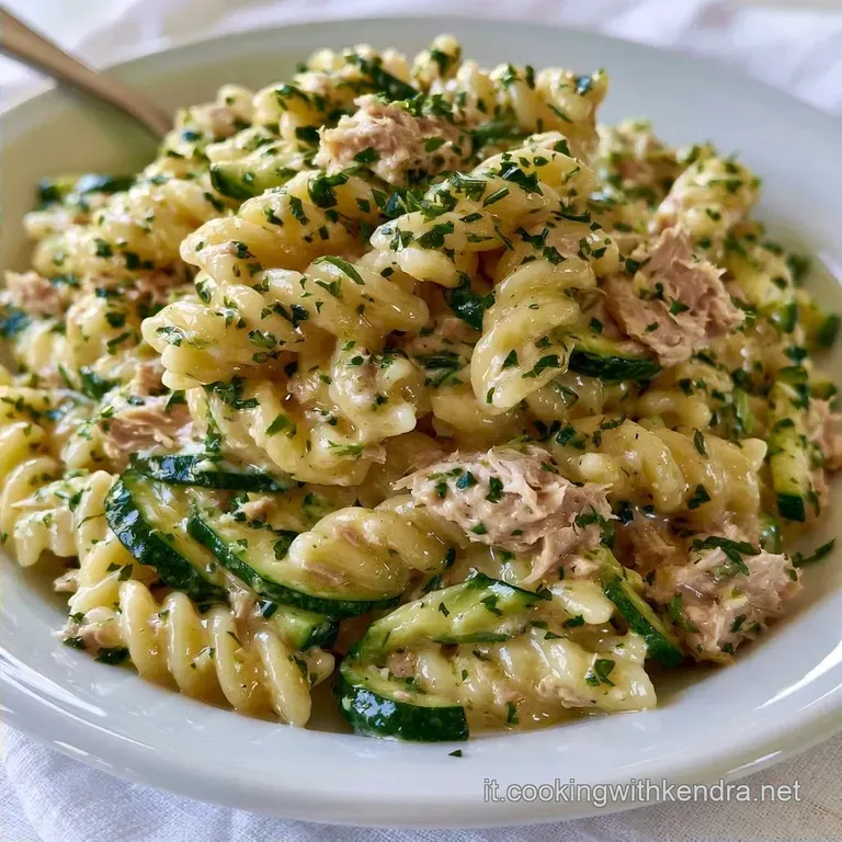 Piatto Freddo Zucchine e Tonno con Limone
