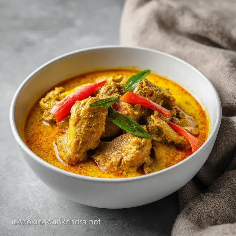 A perfectly portioned bowl of creamy yellow curry, steam gently rising, with a sprinkle of fresh cilantro.