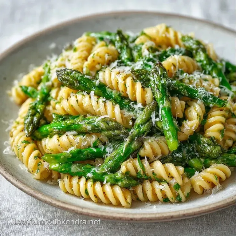 Composizione raffinata di crema vellutata color avorio con asparagi croccanti disposti con cura in un piatto bianco.