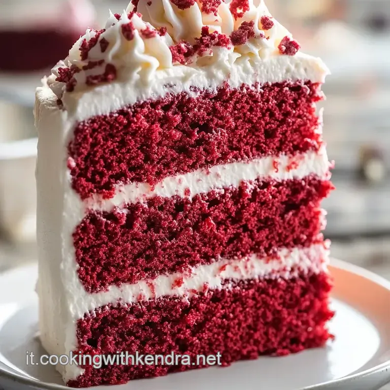 Red Velvet Cake: Una Delizia Cremosa E Vellutata presentation