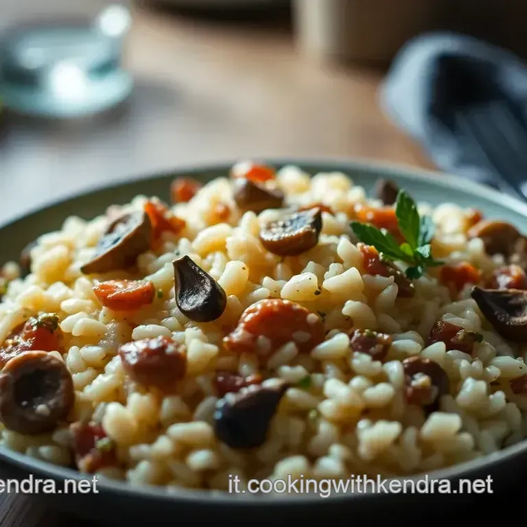 Risotto Svelto ai Funghi Porcini e Salsiccia