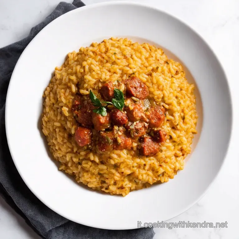 Risotto Ubriaco alla Salsiccia Sprint in Pentola