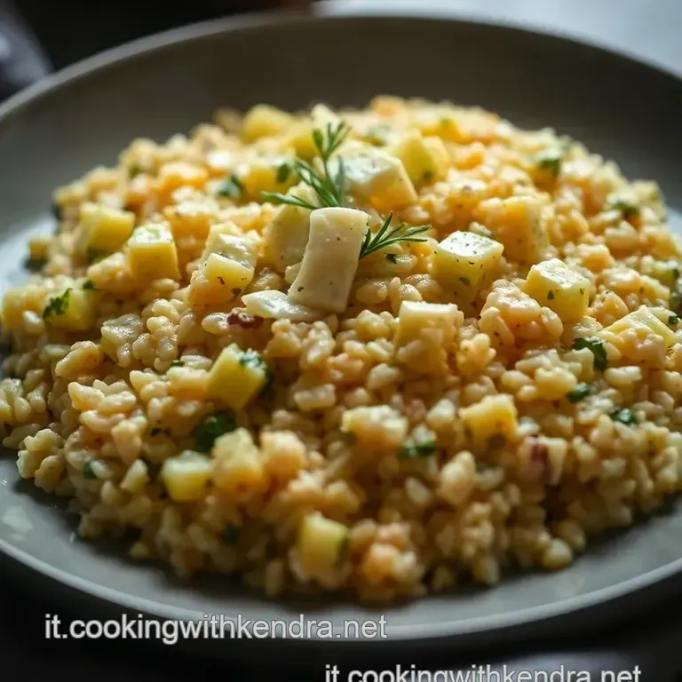 Risotto Zucca E Gorgonzola presentation
