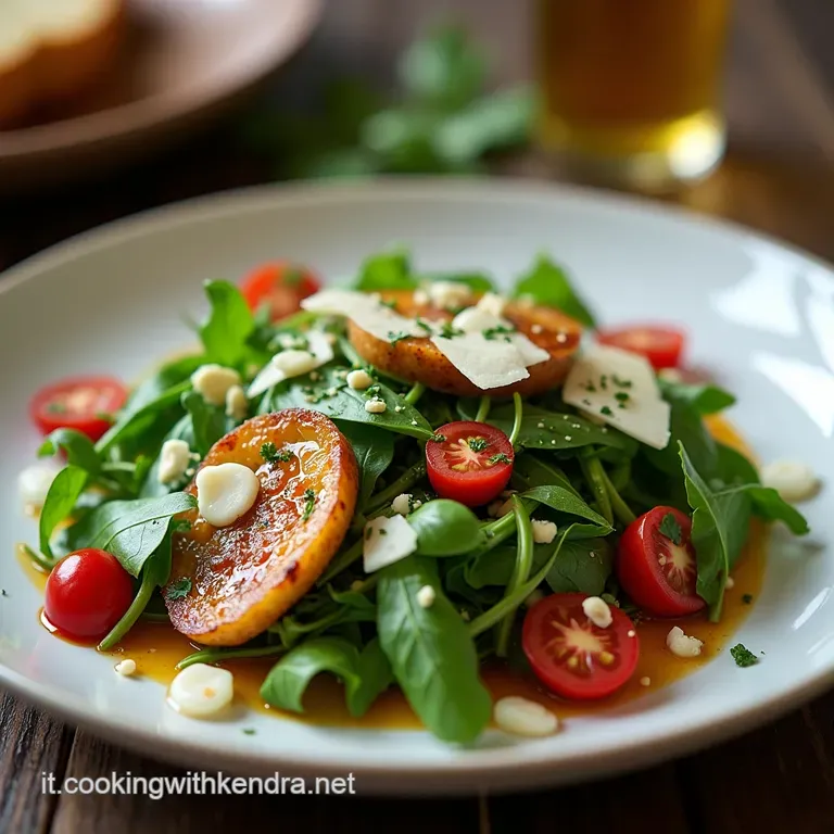 LInsalata di Rucola del Buongustaio Semplicit&agrave; Veloce con Scaglie di Parmigiano e Balsamico