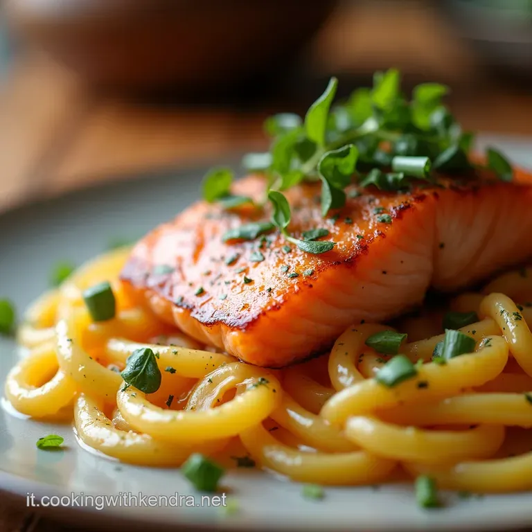 Salmone in Padella Alla Mediterranea presentation