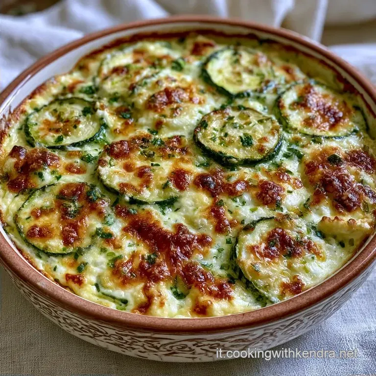 Sformato di Zucchine e Formaggio: Cuore Cremoso