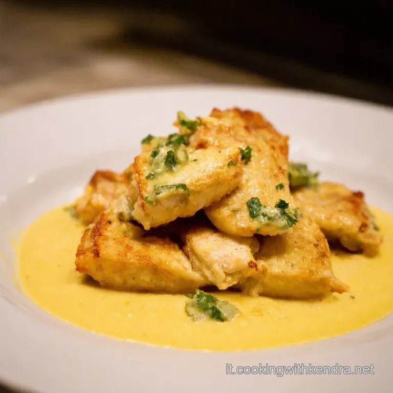 Straccetti Di Pollo Cremosi Al Gorgonzola presentation