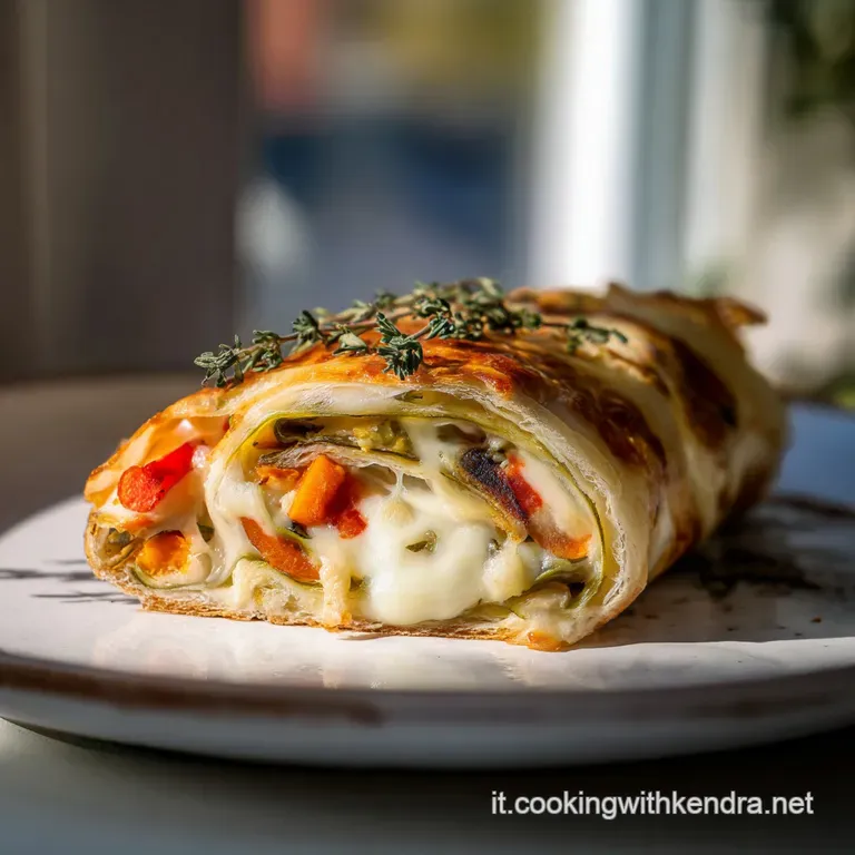 Strudel Di Verdure E Mozzarella: Cuore Filante