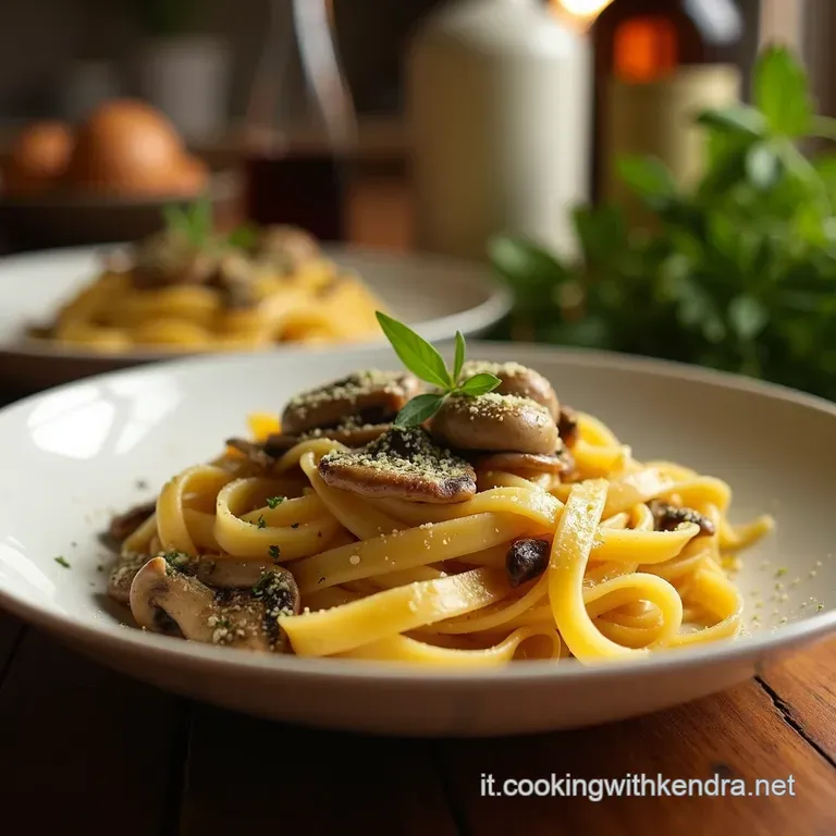 Tagliatelle Ai Funghi Da Sogno Cremose Intense E Indimenticabili presentation