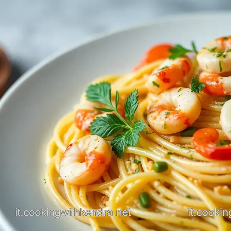Tagliatelle al Limone con Gamberi e Zucchine