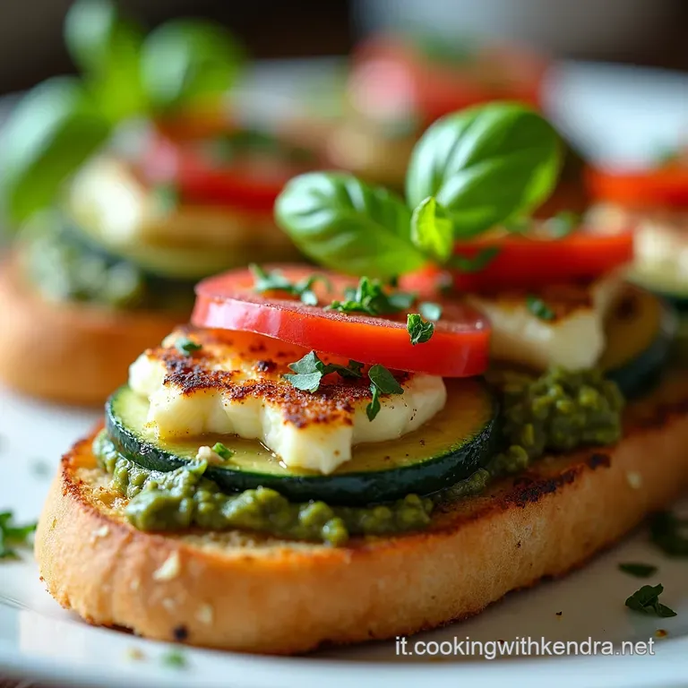 Timbale Veloce di Carasau con Ricotta e Melanzane Grigliate