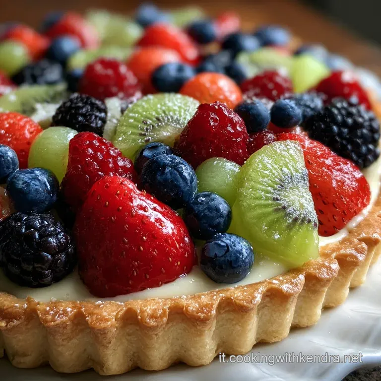 Torta alla Frutta con Crema Pasticcera