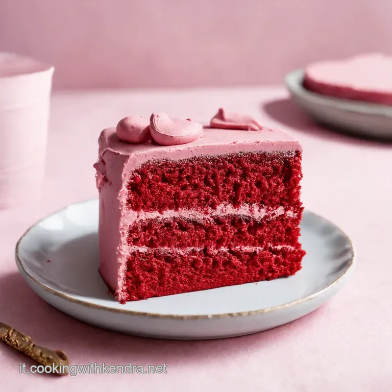 Torta Red Velvet Pastello Un Sogno di Velluto Rosso e Crema Soffice