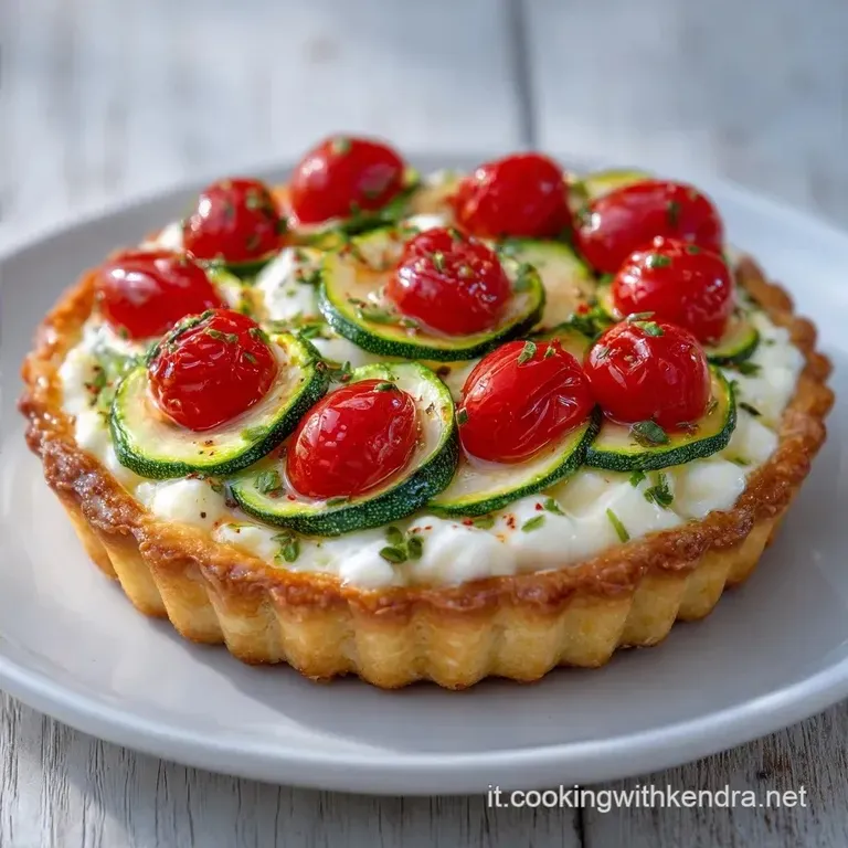 Torta Zucchine Pomodorini: Cuore Cremoso di Ricotta