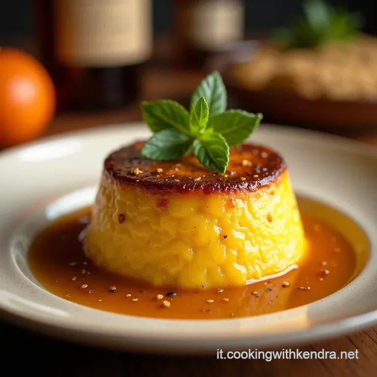 Vellutata Doro Vellutata Di Zucca Mantovana Classica Con Croccante Di Amaretto E Profumo Di Bosco presentation