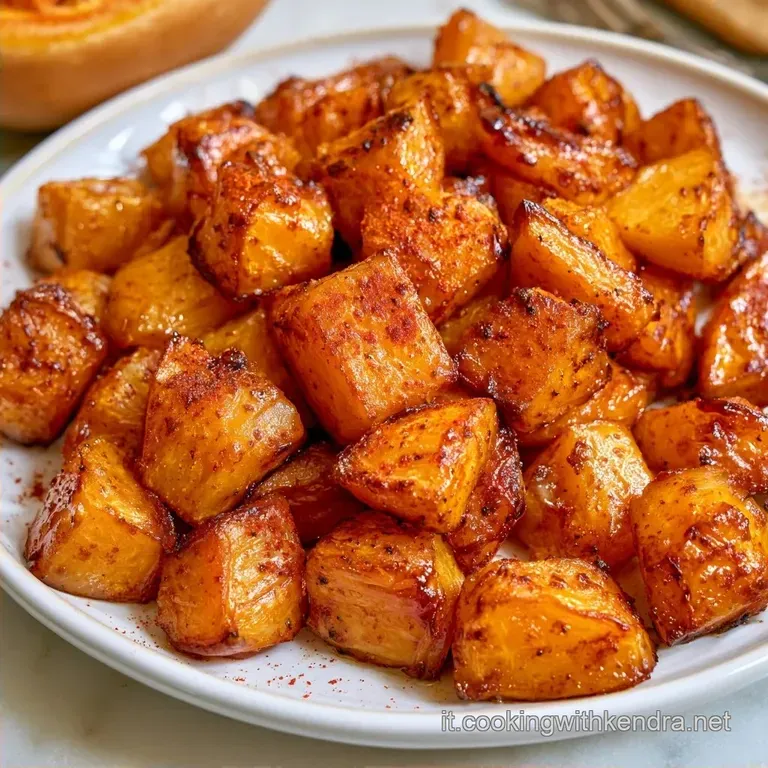 Zucca a Cubetti in Friggitrice ad Aria