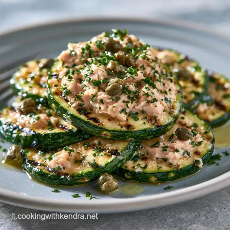 Zucchine Grigliate Con Filetto Di Tonno Al Limone