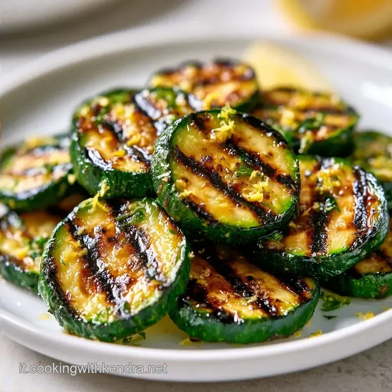Zucchine Grigliate Marinate Al Limone con Olio EVO