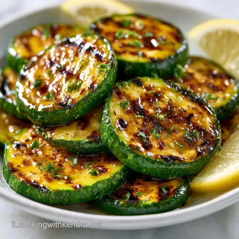 Zucchine Grigliate Marinate Veloci con Aceto